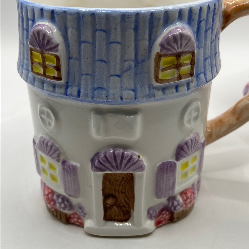 Vintage Country Cottage Ceramic Mugs Set Of 2 - Picture 8 of 8